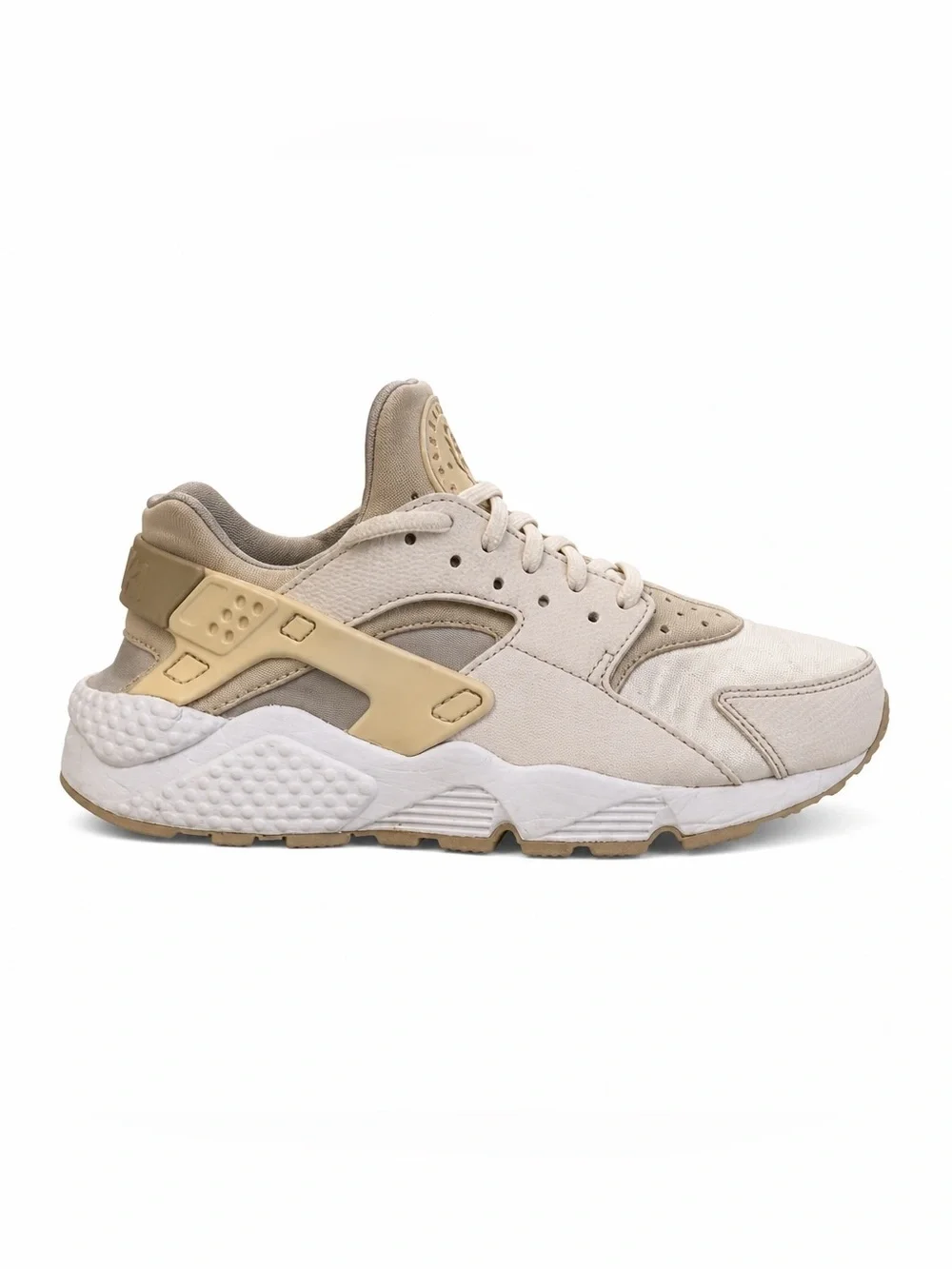 Nike Women's Air Huarache Sneakers Size 7 Beige Gold